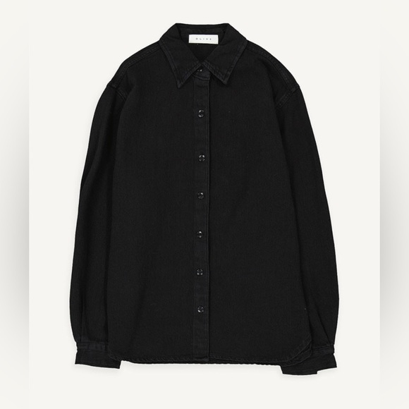 OLIVE CLOTHING Black Denim Shirt - Picture 1 of 10